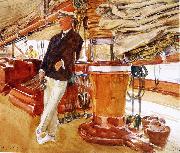 On the Deck of the Yacht Constellation John Singer Sargent